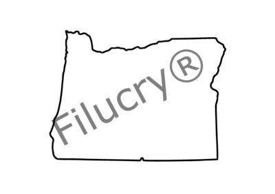 Oregon Umriss Umriss Banner, Digitaler Download, SVG / JPG / PNG / PDF