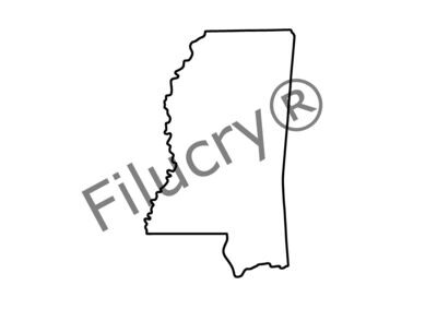 Mississippi Umriss Umriss Banner, Digitaler Download, SVG / JPG / PNG / PDF