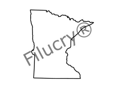 Minnesota Umriss Umriss Banner, Digitaler Download, SVG / JPG / PNG / PDF