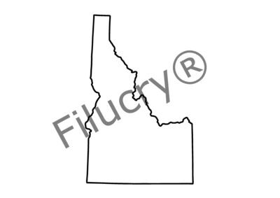 Idaho Umriss Umriss Banner, Digitaler Download, SVG / JPG / PNG / PDF