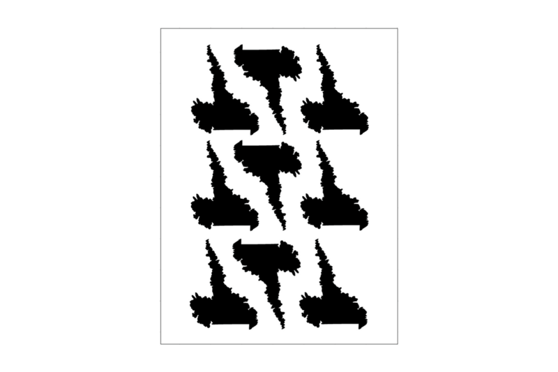 Sticker Sheet Labrador Outline Sticker Sheet Labrador Outline