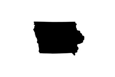 Outline Iowa Magnet