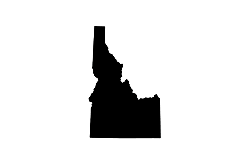 Outline Idaho Magnet Outline Idaho Magnet