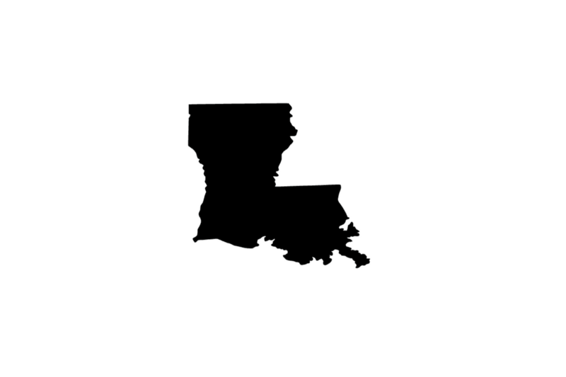 Outline Louisiana Magnet Outline Louisiana Magnet