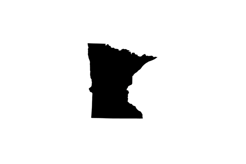Outline Minnesota Magnet Outline Minnesota Magnet