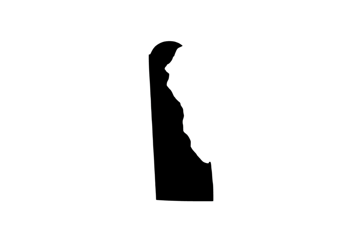 Umriss Delaware Magnet