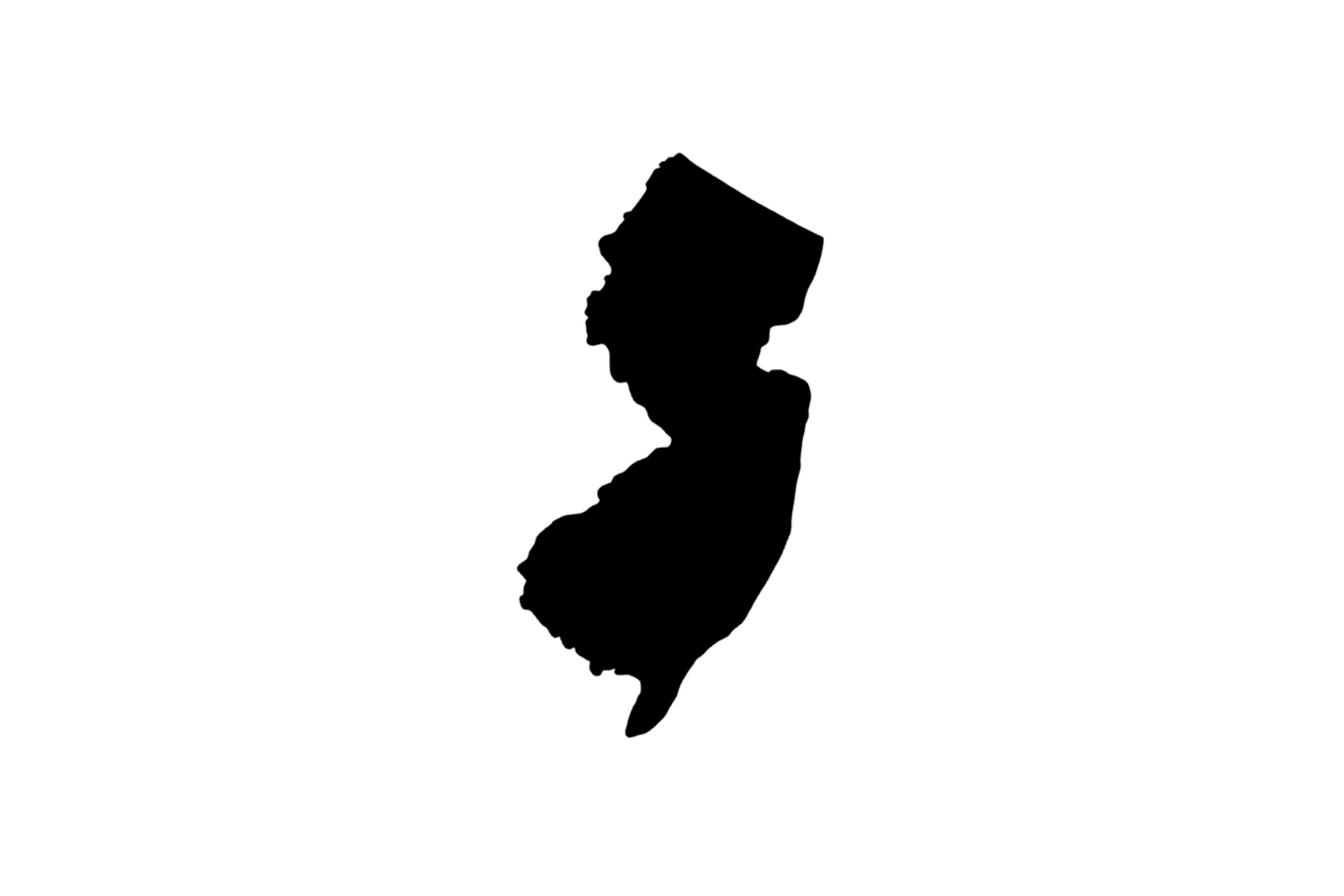 Umriss New Jersey Magnet