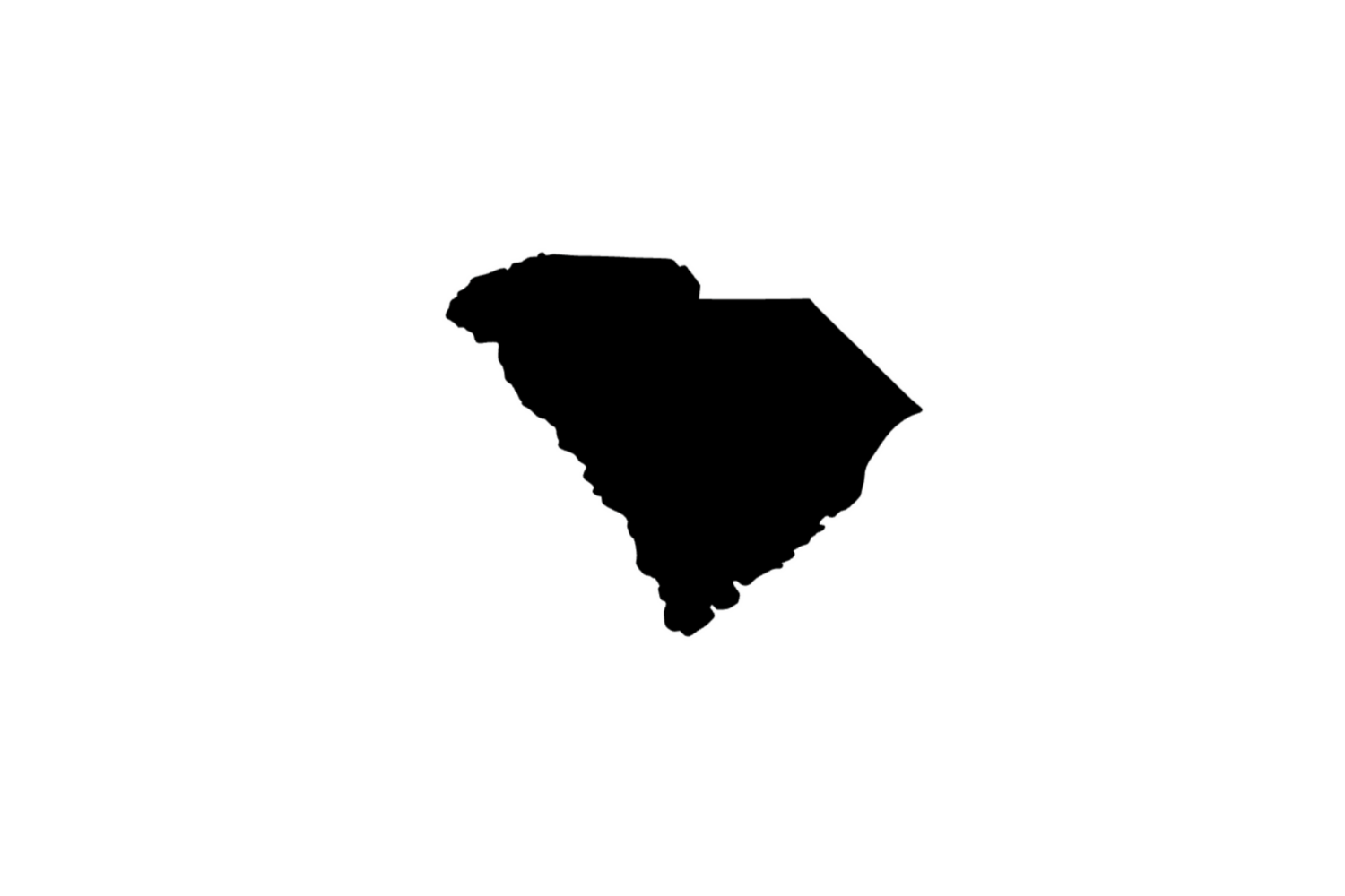 Outline South Carolina Magnet