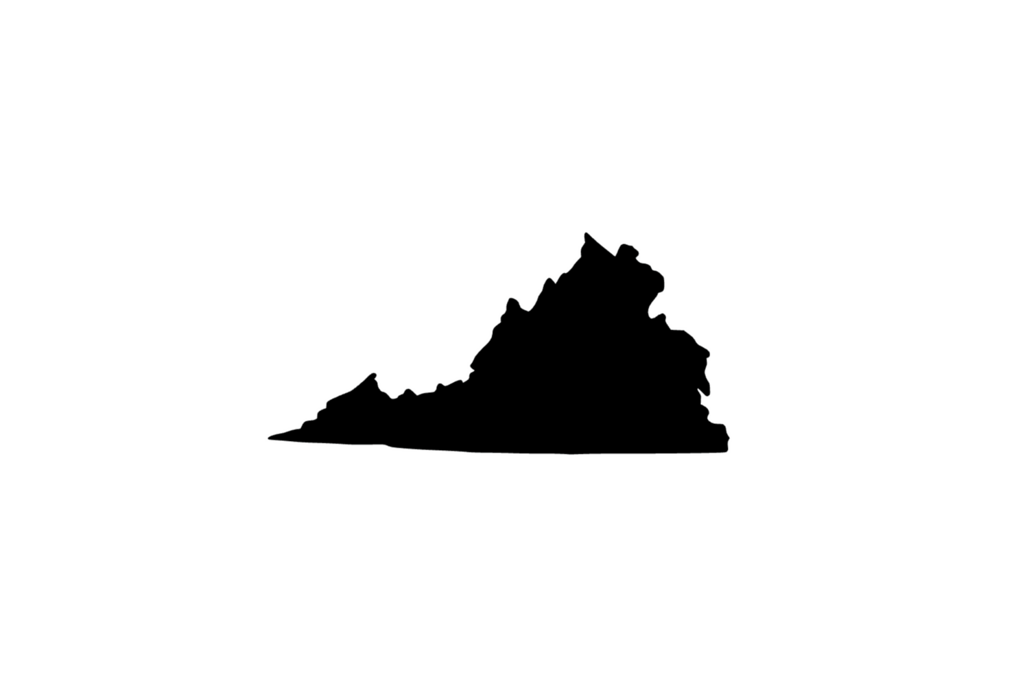 Umriss Virginia Magnet