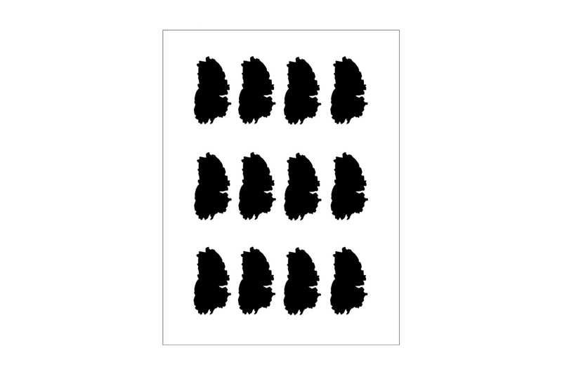 Sticker Sheet Örebros Län Outline Sticker Sheet Örebros Län Outline
