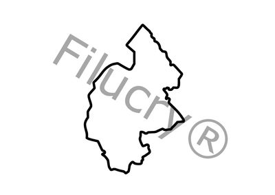 Jämtland Umriss Umriss Banner, Digitaler Download, SVG / JPG / PNG / PDF