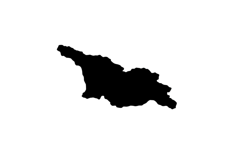 Outline Georgia Magnet Outline Georgia Magnet