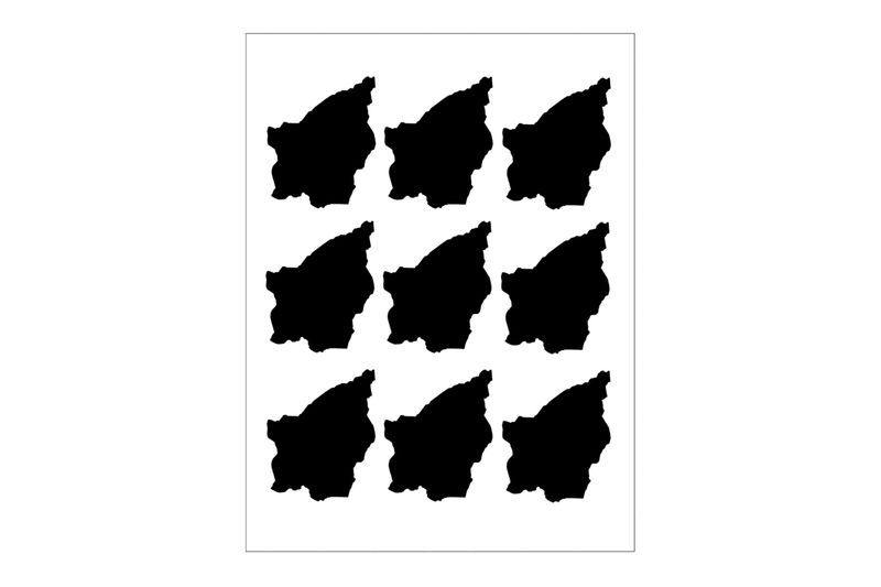 Sticker Sheet San Marino Outline Sticker Sheet San Marino Outline