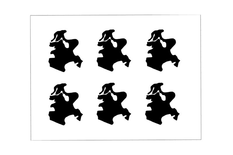 Sticker Sheet Island Outline Rügen Sticker Sheet Island Outline Rügen