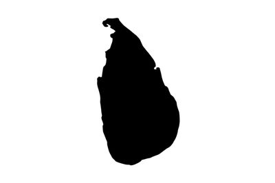 Umriss Sri Lanka Magnet
