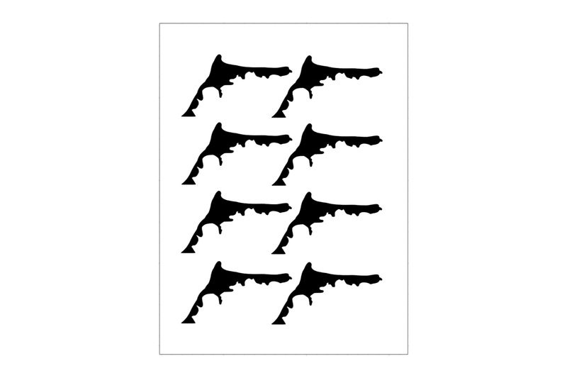 Stickerbogen Inselumriss Darß Zingst Fischland