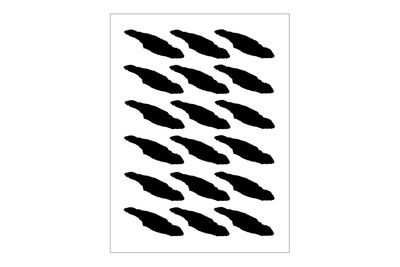 Stickerbogen Länderumriss Anticosti