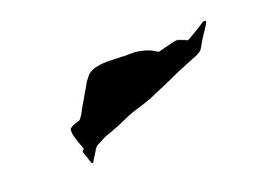 Umriss Insel Uthörn Magnet