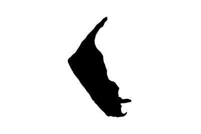 Umriss Insel Amrum Magnet