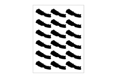 Stickerbogen Länderumriss Nepal