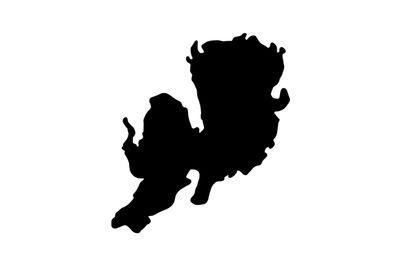 Umriss Vänernsee Magnet