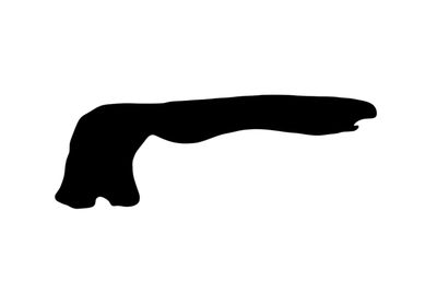 Umriss Insel Langeoog Magnet