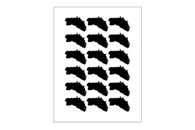 Stickerbogen Länderumriss Menorca