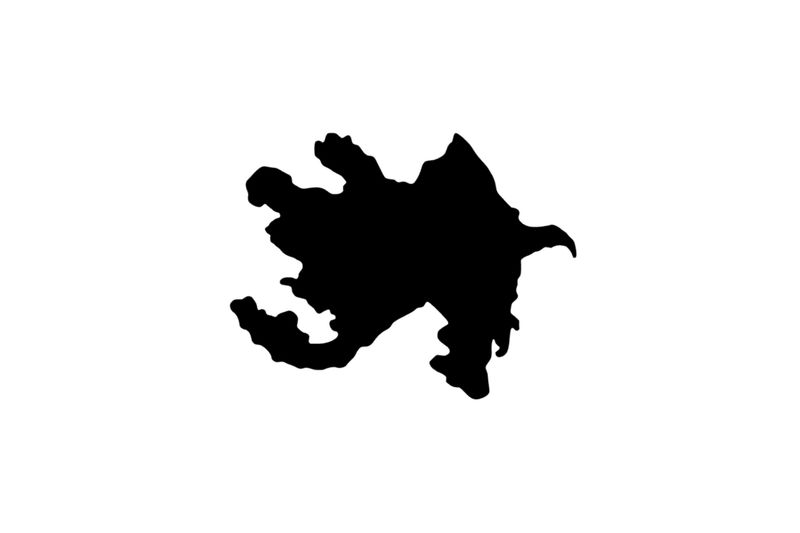 Umriss Aserbaidschan Magnet