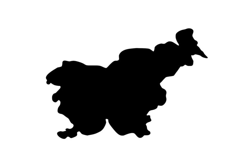 Umriss Slowenien Magnet Umriss Slowenien Magnet