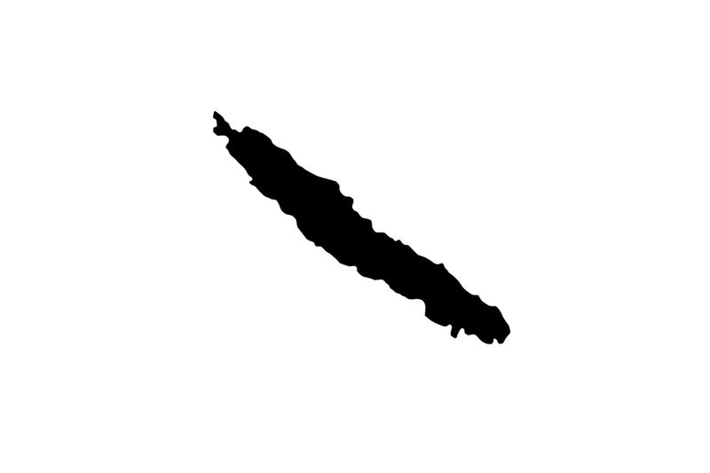 Umriss Neukaledonien Magnet Umriss Neukaledonien Magnet