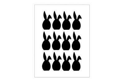 Stickerbogen Osterhasen