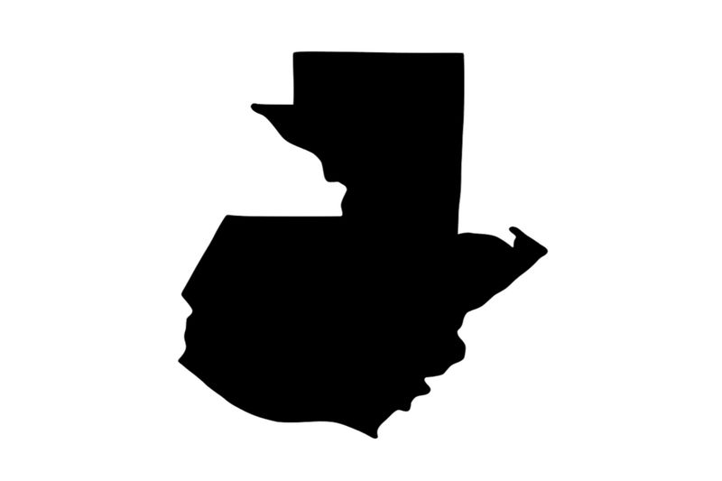 Umriss Guatemala Magnet