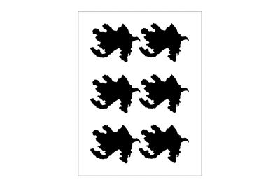 Stickerbogen Aserbaidschan Umriss