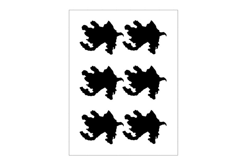 Stickerbogen Aserbaidschan Umriss