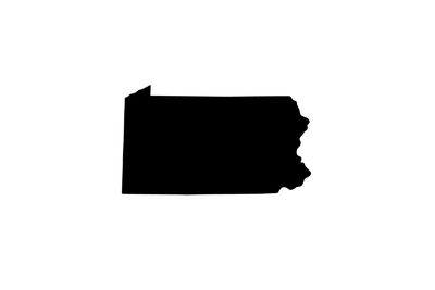 Umriss Pennsylvania Magnet