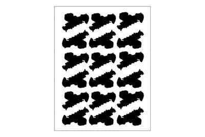 Stickerbogen Länderumriss Sachsen