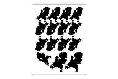 Stickerbogen Länderumriss Niederlande