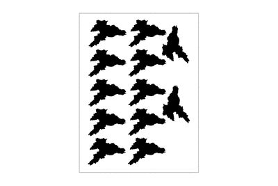 Stickerbogen schweizer Kanton Jura