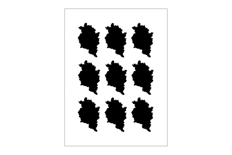 Stickerbogen Länderumriss Vorarlberg Stickerbogen Länderumriss Vorarlberg