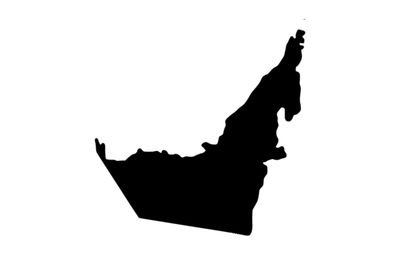 Umriss VAE Vereinigte Arabische Emirate Magnet