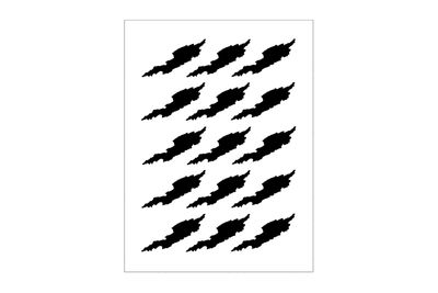 Stickerbogen Länderumriss Anguilla