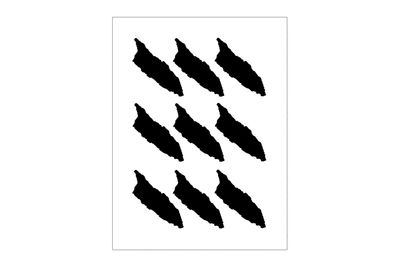 Stickerbogen Länderumriss Aruba