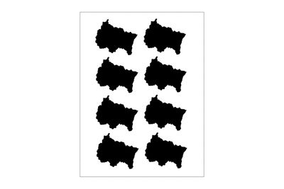 Stickerbogen Grand Est Umriss