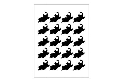 Stickerbogen schweizer Kanton Genf