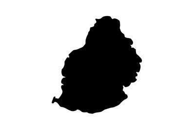 Umriss Mauritius Magnet