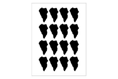 Stickerbogen La Palma Inselumriss