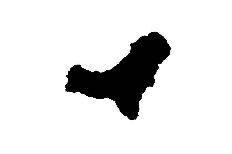 Umriss El Hierro Magnet Umriss El Hierro Magnet