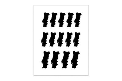 Stickerbogen Länderumriss Portugal