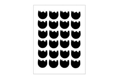 Stickerbogen halbes aufgebrochenes Ei