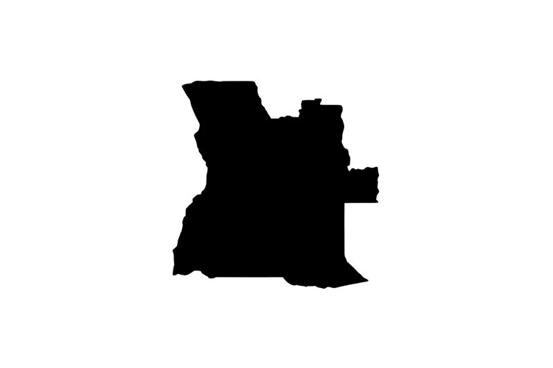 Umriss Angola Magnet